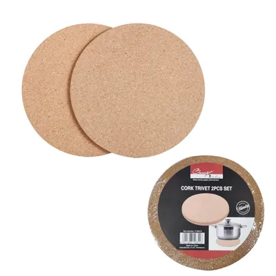Cork Trivet 2PCS Set 18CMX5MM