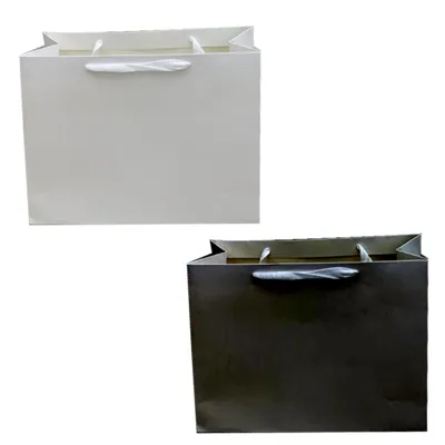 Gift Bag Black/White 40X28X12cm