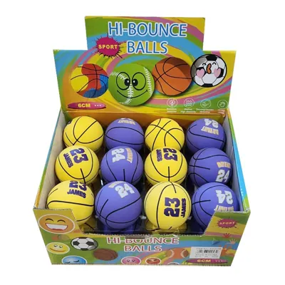 High Bounce Ball 6cm Numbers