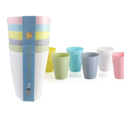 Plastic Cup 6pc Set Bpa Free