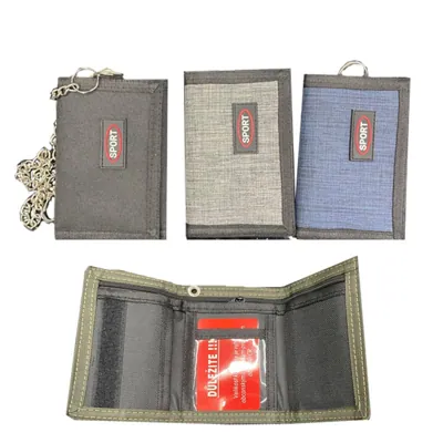 Velcro Wallet with Keychain