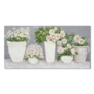 Canvas Painting Vintage Flowers 70x140x3cm