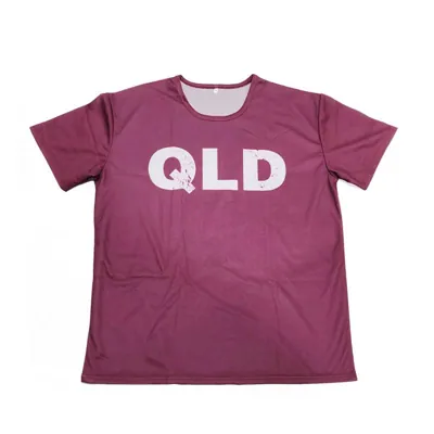 State of Origin T-shirt Qld M/l/xl/xxl Mesh Polyester
