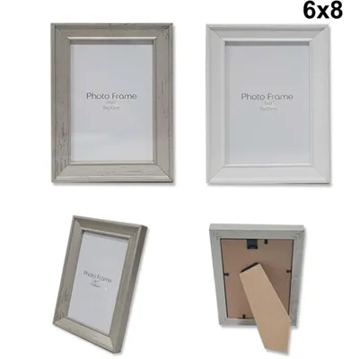 White & Silver Photo Frame