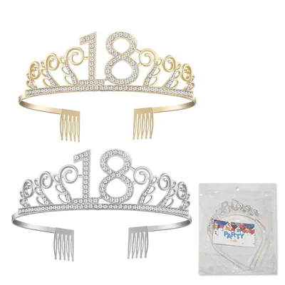 Party Tiara Crystal "18"