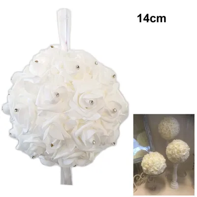 Flower Ball with Diamante 14cm