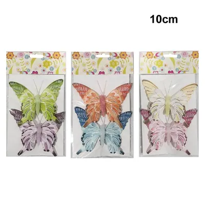 Craft Butterfly 10cm pk2