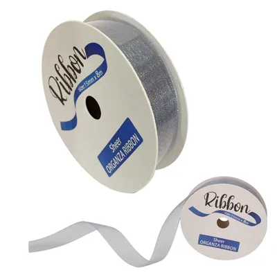 Ribbon Organza 15mmx8m Silver