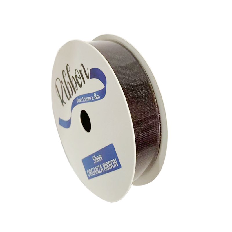 Ribbon Organza 15mmx8m Brown — photo 1 of 1