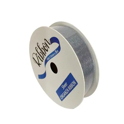 Ribbon Organza 22mmx8m Silver