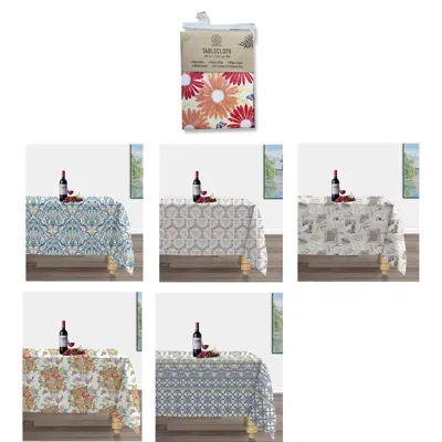 Heavy-Duty Flannel-Back Tablecloth