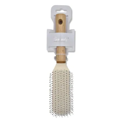 Hair Brush Wooden Handle Straight