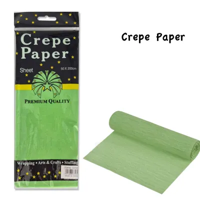 1pc Crepe Paper 50x200cm Green