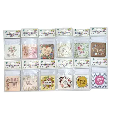 6sets Mini Thank You Card+Envelopes