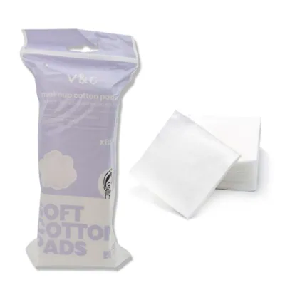 Cotton Pads Square 80pk