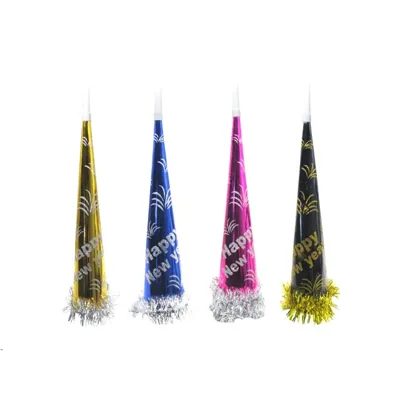 New Year Glitter Party Horn 39.37cm