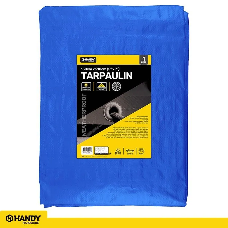Tarpaulin Blue 80gsm 150cm X 210cm (5' X 7') – image 3
