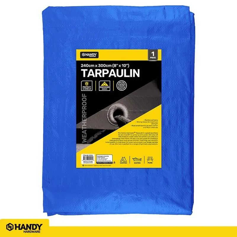 Tarpaulin Blue 80gsm 240cm X 300cm (8' X 10') – image 3