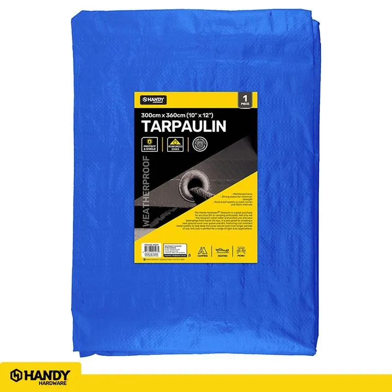Tarpaulin Blue 80gsm 300cm X 360cm (10' X 12') – image 3