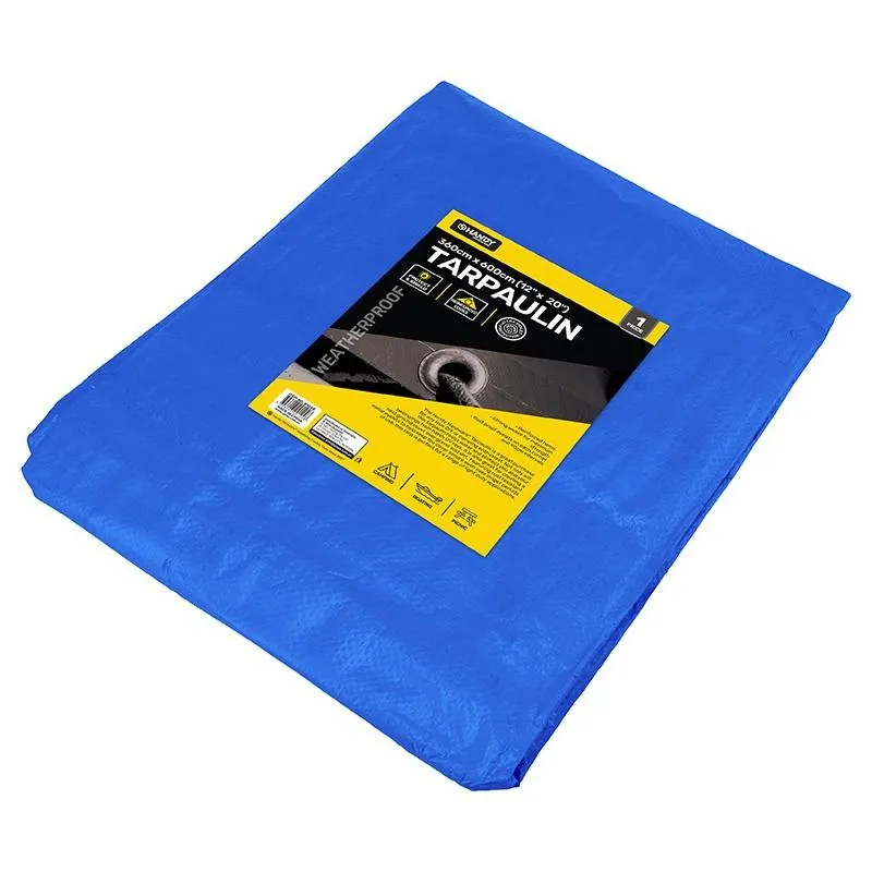 Tarpaulin Blue 80gsm 360cm X 600cm (12' X 20') – image 2