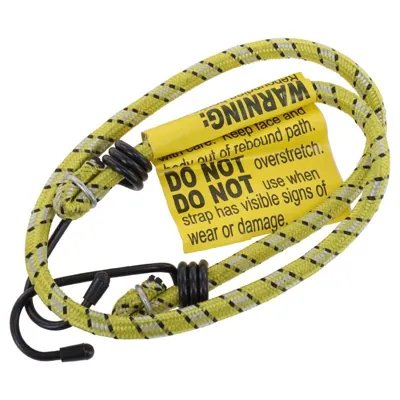 Bungee Cord Black & Yellow 60cm 2pc