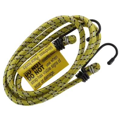 Bungee Cord Black & Yellow 121cm 2pc