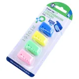 Toothbrush Protective Cover Case 4pk – Blue, Green, Yellow and Pink – image 3