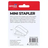Stapler Mini Size with 1000 Staples 2 Assorted Colours in Carton (Red & BLack) – image 3