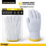 Gloves Knitted Poly Cotton Blend 4 Pair – image 2