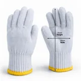 Gloves Knitted Poly Cotton Blend 4 Pair – image 1