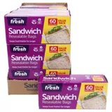 Kitchen Consumables Sandwich Bags Snap Seal 60pk 16cm X 17cm – image 4