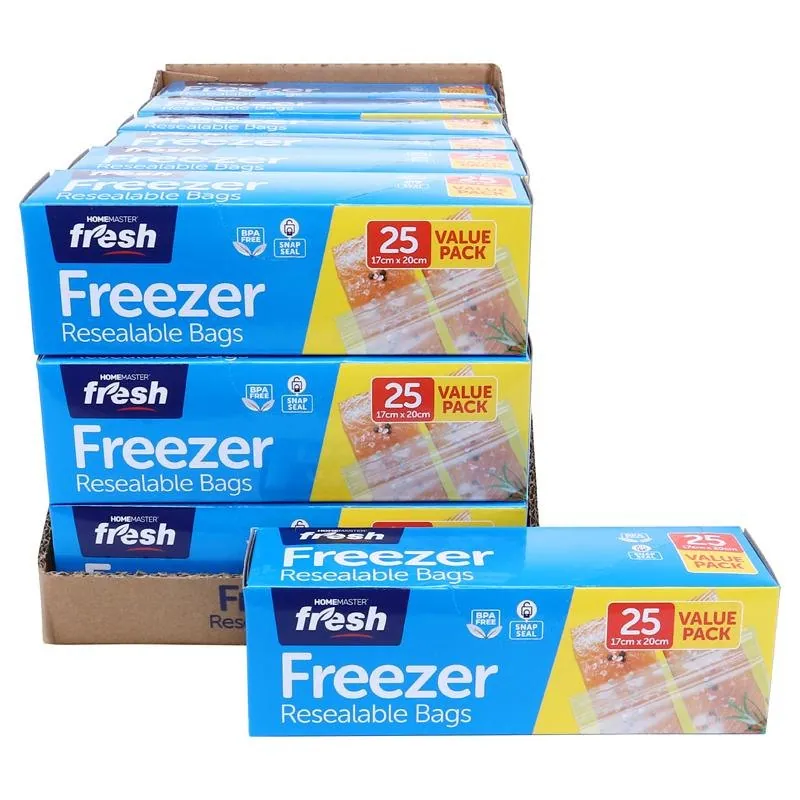 Kitchen Consumables Freezer Bags Snap Lock 25pk 17.5 Cm X 22 Cm – image 4