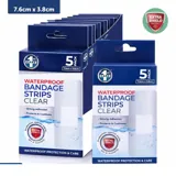Bandage Strips Waterproof Clear 7.6cm X 3.8cm 5pk - PE – image 4