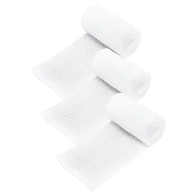 Conforming Gauze Bandages Non-Adhesive 3pk - Sizes: 7.5cm X 2m, 6cm X 2m, 5cm X 2m (4m Stretched)