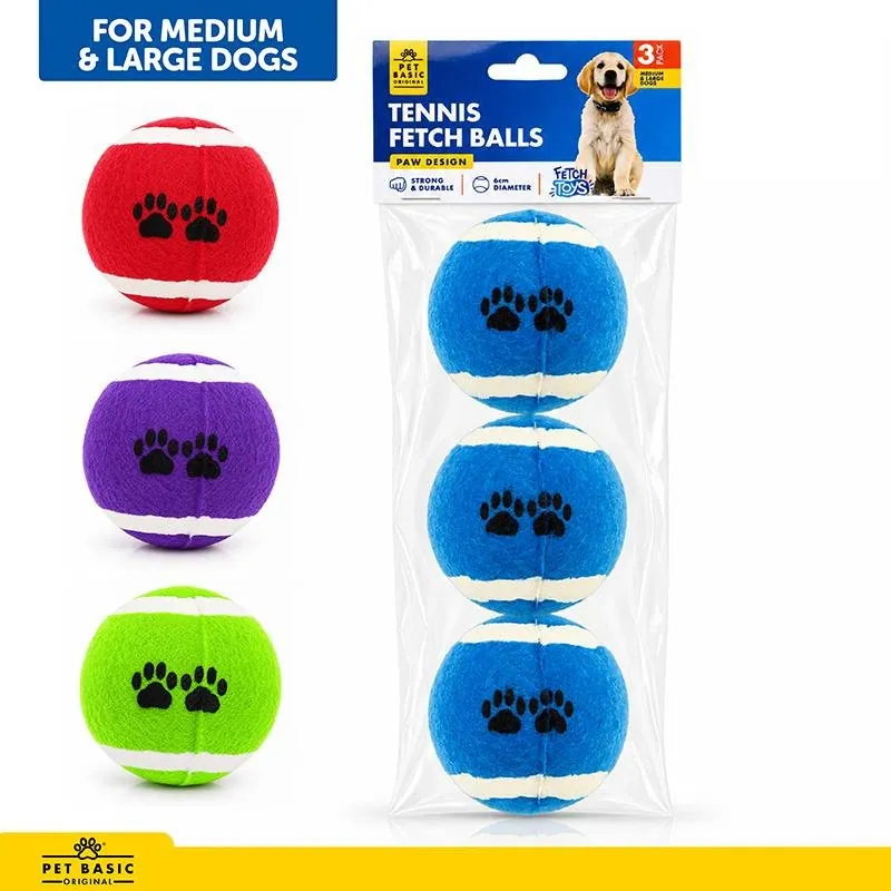 Dog Tennis Balls Assorted Colours 3pk – image 4