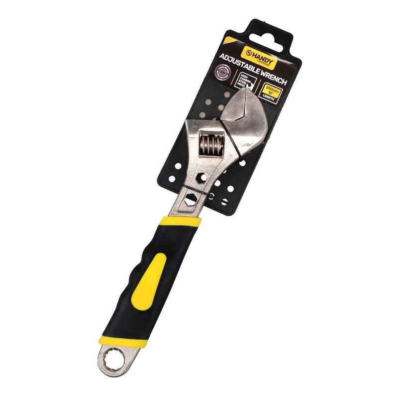 Wrench Adjustable Black & Yellow Soft Grip Handle 250mm – image 3