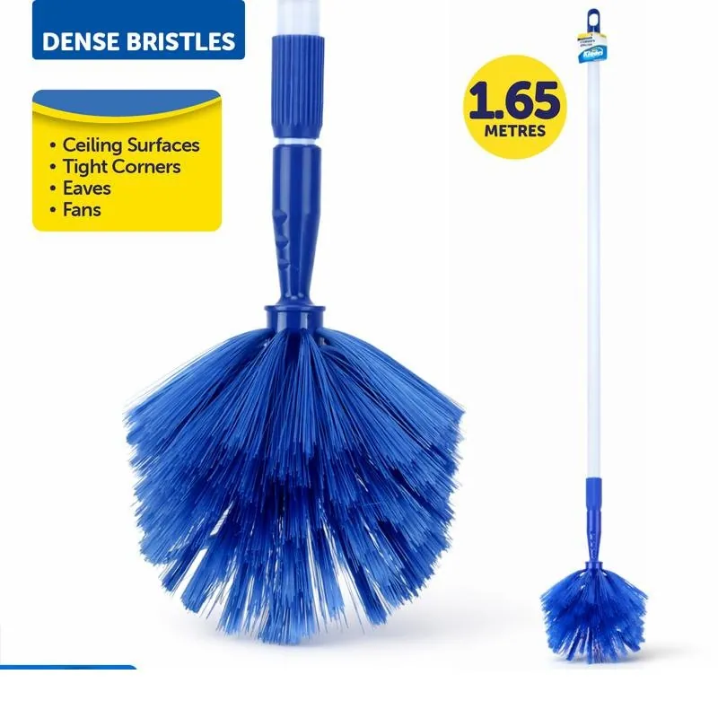 Halloween Cobweb Ceiling Brush with Telescopic Extendable Handle - Extends From (90cm - 165cm) – image 3