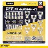 Hooks Picture Assorted Sizes 30pc (Includes Screws) – image 4