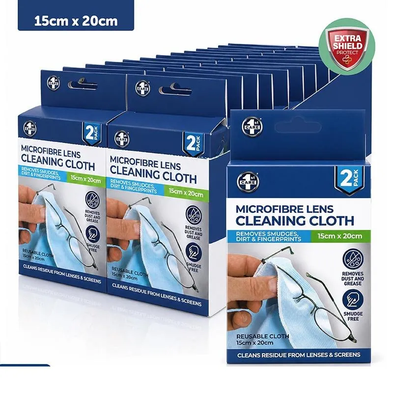 Lens Cleaning Cloth 15cm X 20cm 2pk - Microfibre – image 4