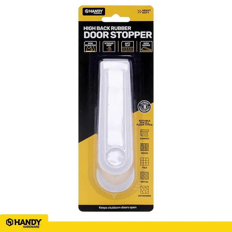 Door Stopper Rubber Extra High White & Black Assorted in Carton 40mm Cap – image 4