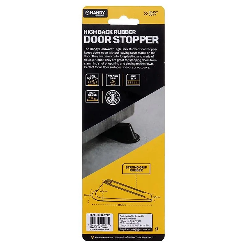 Door Stopper Rubber Extra High White & Black Assorted in Carton 40mm Cap – image 3