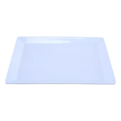 Melamine Platter Tray Rectangular 40cm X 30cm X 2.5cm - White