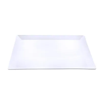 Melamine Platter Tray Ractangular 43cm X 34cm X 2.5cm - White