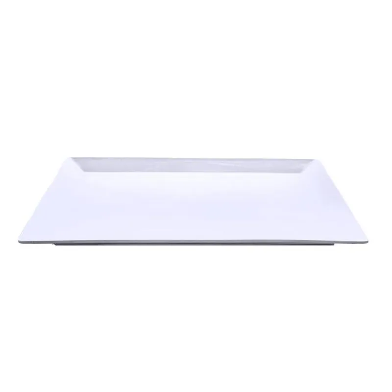 Melamine Platter Tray Ractangular 43cm X 34cm X 2.5cm - White – image 2
