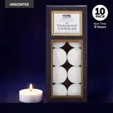 Candle Unscented Tealight 9 Hour 10pc – image 2