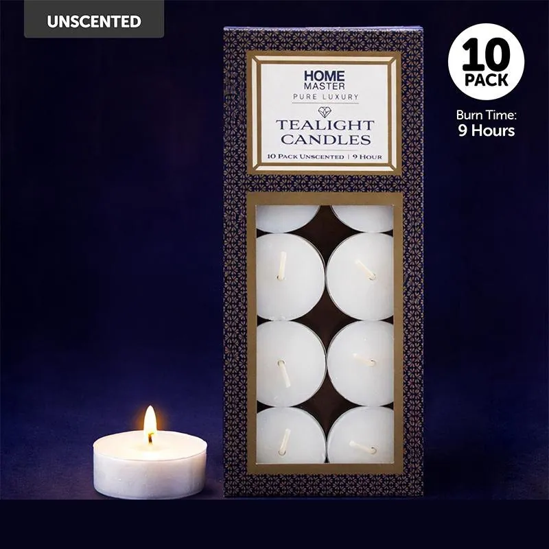Candle Unscented Tealight 9 Hour 10pc – image 2