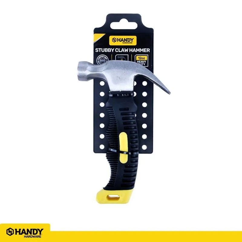 Hammer Stubby Claw Comfort Grip Handle Black & Yellow 160mm X 110mm - 12oz – image 4