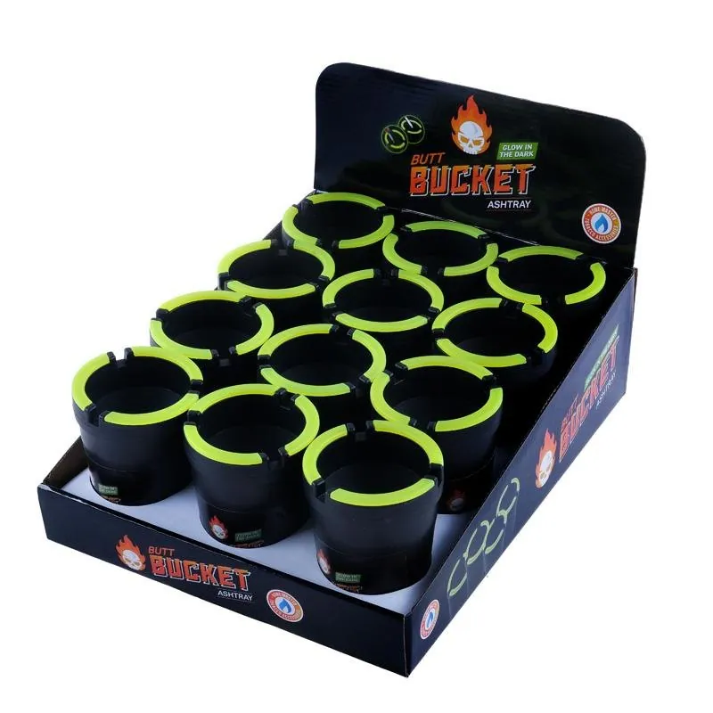 Ashtray Butt Bucket Glow in the Dark 11cm X 8cm – image 3