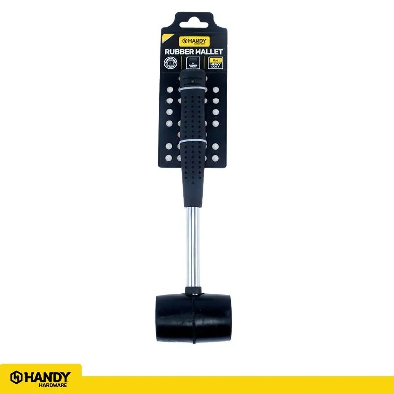 Mallet Rubber Head, Metal Handle Black 8oz – image 4