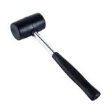 Mallet Rubber Head, Metal Handle Black 8oz – image 2